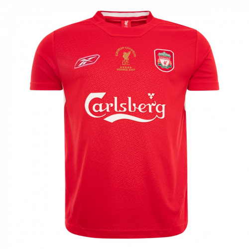 2005 Liverpool Retro Champion League Home Kit Soccer Jersey